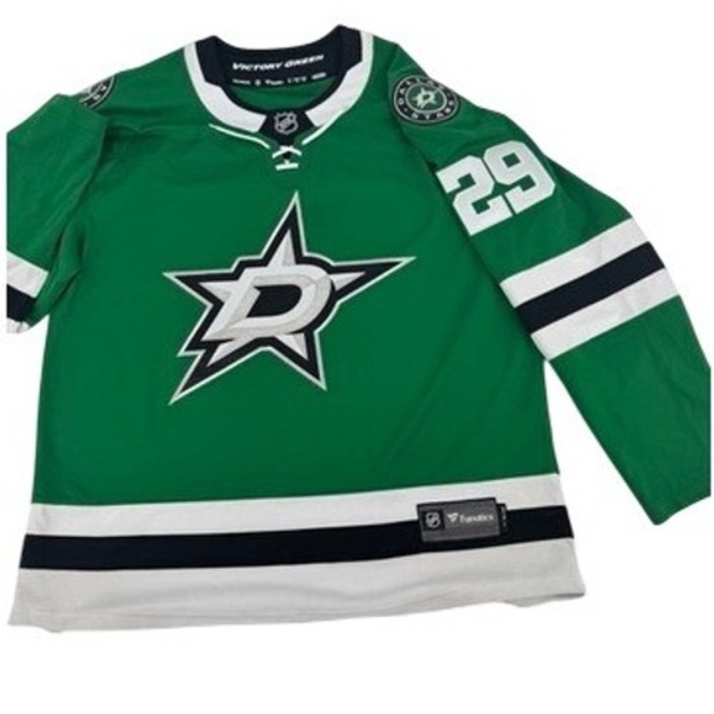 Dallas Stars Jake Oettinger‎ 29 NHL Jersey Mens XL Green Victory Green Fanatics